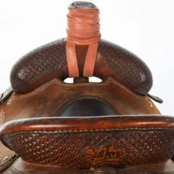 NRS Used 14.5in Scott Thomas Trophy Team Roper -Rustic Cowgirl Sales 01 1065TR 03