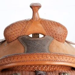 NRS Used 14in Slone Trophy Team Roper -Rustic Cowgirl Sales 01 1144TR 2