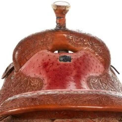 NRS Used 15.5in Cowboy Classic Full Floral Team Roper 5 NRS Used 15.5in Cowboy Classic Full Floral Team Roper -Rustic Cowgirl Sales 01 855TR 3