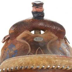 NRS Used 15.5in Double J Saddlery Team Roper -Rustic Cowgirl Sales 01 881TR 3