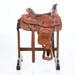 NRS Used 14 Inch Circle P Team Roper 6 NRS Used 14 Inch Circle P Team Roper -Rustic Cowgirl Sales 01 990TR 02