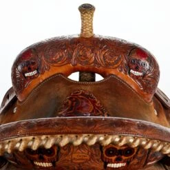 NRS Used 13.5in. Cactus Barrel Saddle -Rustic Cowgirl Sales 02 280BR 03