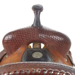 NRS Used 14in Double J Pozzi Pro Barrel Saddle -Rustic Cowgirl Sales 02 371BR 3