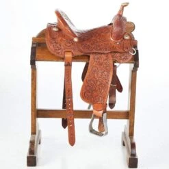 NRS Used 14in H Brand Barrel Racer -Rustic Cowgirl Sales 02 384BR 02