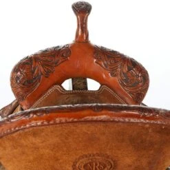 NRS Used 14.5in Competitor Series Barrel Saddle -Rustic Cowgirl Sales 02 413BR 03