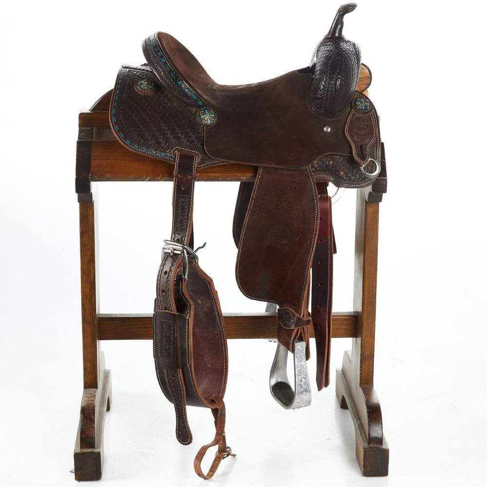 NRS Used 14in Jeff Smith Jackie Ganter Barrel Saddle 2 NRS Used 14in Jeff Smith Jackie Ganter Barrel Saddle - Image 2