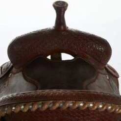 NRS Used 14in Cactus Charmayne James Barrel Saddle 5 NRS Used 14in Cactus Charmayne James Barrel Saddle -Rustic Cowgirl Sales 02 419BR 03