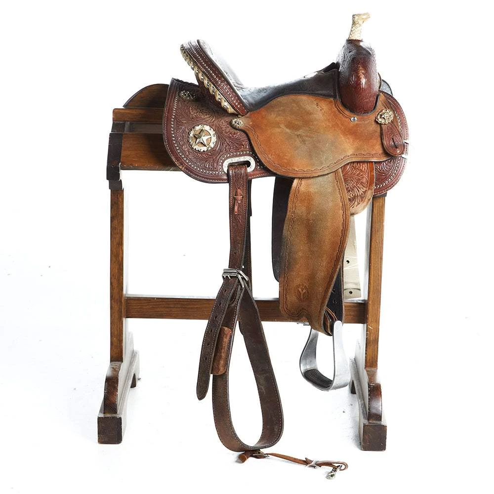 NRS Used 14in Circle Y Barrel Saddle 2 NRS Used 14in Circle Y Barrel Saddle - Image 2