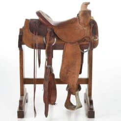 NRS Used 15in Cowboy Tack Ranch Roper -Rustic Cowgirl Sales 03 234RR 2