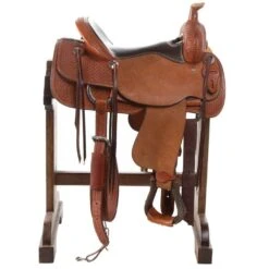 NRS Used 15.5in Four T Saddlery Ranch Cutter -Rustic Cowgirl Sales 04 116RC 1