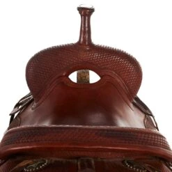 NRS Used 17in Cory Cooper Cutting Saddle -Rustic Cowgirl Sales 04 158C 2