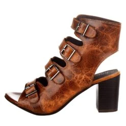 Roper Womens Footwear Milo Brown Vintage Leather Heel -Rustic Cowgirl Sales 09 021 0946 2731 3