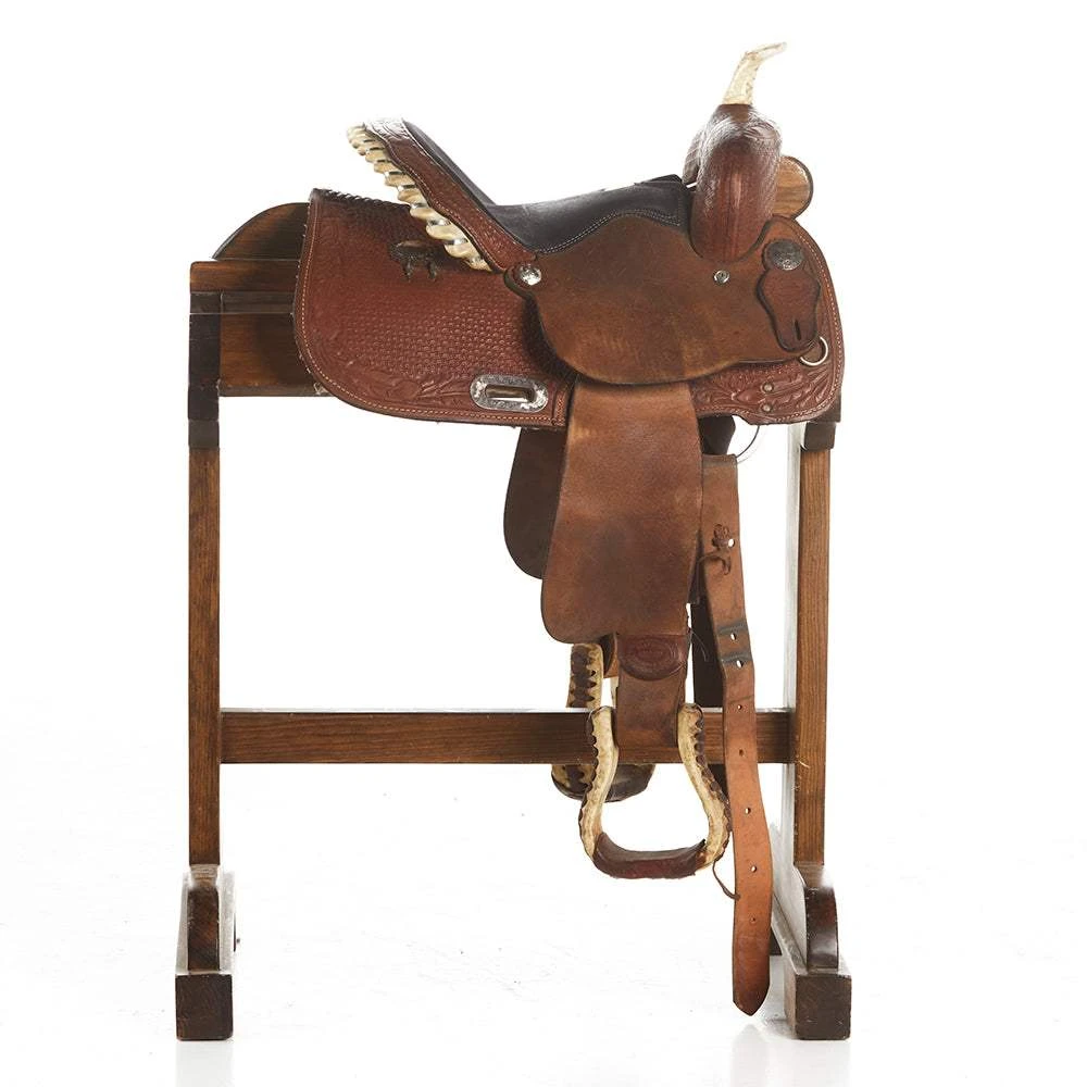 NRS Used 12.5in Billy Cook Youth Barrel Saddle 2 NRS Used 12.5in Billy Cook Youth Barrel Saddle - Image 2