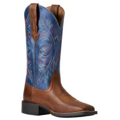 Ariat Round Up Wide Square Toe StretchFit Western Boot 8 Ariat Round Up Wide Square Toe StretchFit Western Boot -Rustic Cowgirl Sales 10040422 3