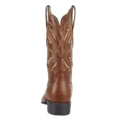 Ariat Women's Round Up Tan Glitter Inlay 11in. Tan Cowgirl Boot 8 Ariat Women's Round Up Tan Glitter Inlay 11in. Tan Cowgirl Boot -Rustic Cowgirl Sales 10042446 4
