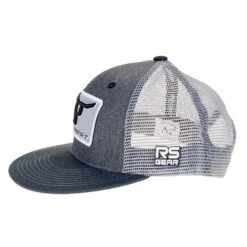 Ropesmart Rope Smart Gray Patch Logo Trucker Snapback -Rustic Cowgirl Sales 102GGPATCH 3