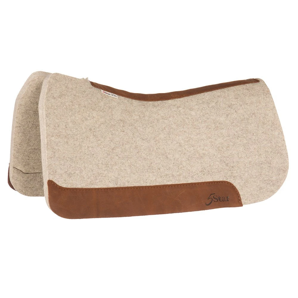 5 Star Equine Products Supplies Inc. 5 The Rancher 1 1/8 Inch Flex Fit Natural Saddle Pad 1 5 Star Equine Products Supplies Inc. 5 The Rancher 1 1/8 Inch Flex Fit Natural Saddle Pad