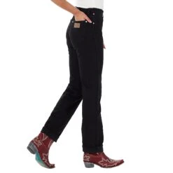 Wrangler Women's Cowboy Cut Slim Fit Jeans -Rustic Cowgirl Sales 112315293 02