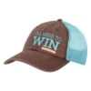 Classic Turquoise And Brown Cap