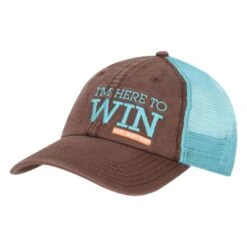 Classic Turquoise And Brown Cap