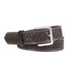 Texas Saddlery Black Waffle Pattern Belt