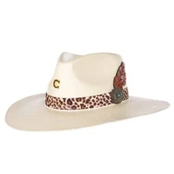 Charlie 1 Horse Heatseeker 3 3/4` Brim Leopard Band