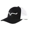 Kimes Ranch Apparel Black/White Mesh Weekly Trucker Cap