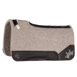 Best Ever Pads Kush 3/4 Inch Felt Saddle Pad With Black Wear Leathers