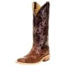 Anderson Bean Women`s Kango Tobac Full Quill Ostrich Chocolate Explosion