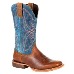 Durango Boots Womens Lady Arena Pro 12` Dark Bay/Carribean Blue