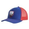 Classic Royal And Red Rubber Logo Cap