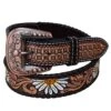 Rafter T Ranch Company Ladies Hand Painted Daisy Belt
