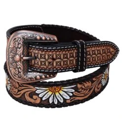 Rafter T Ranch Company Ladies Hand Painted Daisy Belt