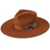 Stetson Cognac Midtown 4 1/2in. Bound Edge Brim Fashion Hat