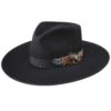 Stetson Hats Black Midtown 2 3/4in. Bound Edge Brim Fashion Hat