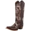 Circle G Womens Brown Multi Embroidered Boot