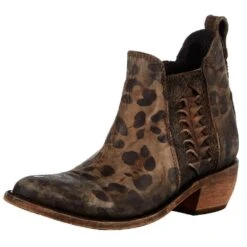 Liberty Black Women`s Liberty Black Cheetah Bootie