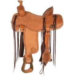 Nrs Competitors Natural 1/2 Breed Basket Stamp Olin Young Ranch Roper Saddle -Rustic Cowgirl Sales 1410329 11