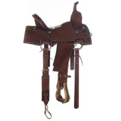 Nrs Competitors Chocolate Roughout Serape Seat Barrel Saddle -Rustic Cowgirl Sales 1412108 2