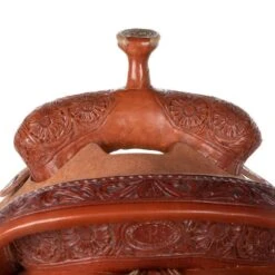 Nrs Competitors NRS 1/4 Breed Chestnut/Natural Combo NRS Floral Team Roping Saddle -Rustic Cowgirl Sales 1412138 3