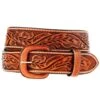 Vogt Silversmiths Russet Floral Belt