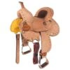 Tough 1 Branson 10in. Youth Roughout Barrel Saddle With Buckstitch