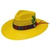 Charlie 1 Horse Mariachi Yellow 3 3/4in. Brim Straw Fashion Hat