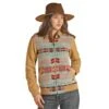 Women's Powder River Aztec Wool Bomber Coat