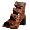 Roper Womens Footwear Milo Brown Vintage Leather Heel