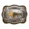 And West Texas State Scallop Rope Edge Buckle