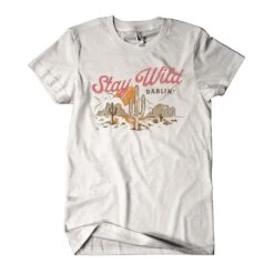Southern Fried Designs Women's Stay Wild Darlin' Graphic Tee
