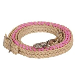 Mustang Laced Waxed Barrel Reins -Rustic Cowgirl Sales 152546 370151