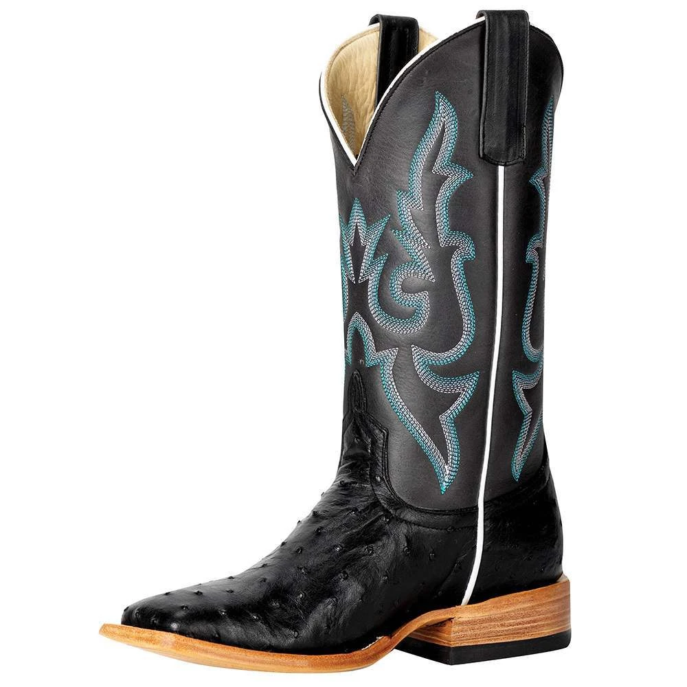 Macie Bean Women`s MB TH Black Full Quill 12` Sangria Square Toe Boot 1 Macie Bean Women`s MB TH Black Full Quill 12` Sangria Square Toe Boot
