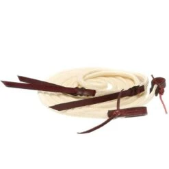 Double Diamond Flat Waxed Nylon Split Reins -Rustic Cowgirl Sales 154244 376759
